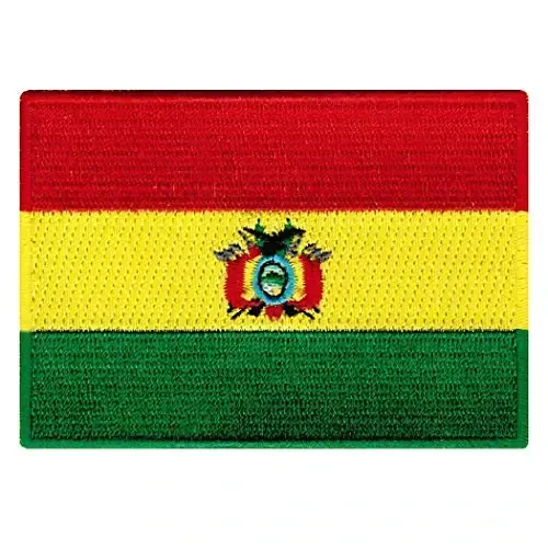 Cypress Collectibles - Boliviya Bayrog'i Yamog'i - Premium Kashta Applikatsiya - Janubiy Amerika Mamlakati Dazmollanadigan Yamog'lar - Olchamlari: 3.5