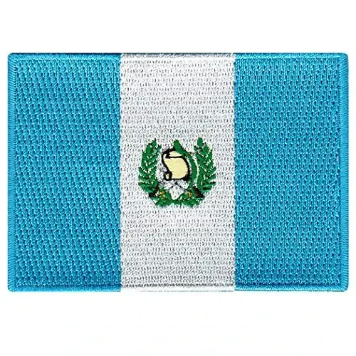 Cypress Collectibles - Guatemala Bayrog'i Patch - Premium Kashtado'zlik Appliqué - Markaziy Amerika Mamlakati Dazmollanadigan Yamoqlar - O'lchamlari: 3.5