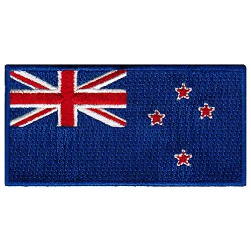 Cypress Collectibles - New Zealand Flag Patch - Premium Embroidered Appliqué - Oceania Country Iron On Patches - Dimensions: 3.5