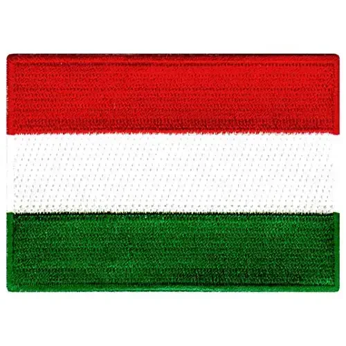 Cypress Collectibles - Vengriya bayrog'i yamog'i - Kashtado'zlik Applikatsiyasi - Evropa mamlakati dazmollanadigan yamog'lar - Olchamlari: 3,5