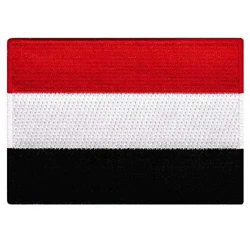 Cypress Collectibles - Yaman bayrog'i yamog'i - Premium kashtado'zlik applikatsiyasi - Yaqin Sharq mamlakati dazmollanadigan yamog'lar - Olchamlari: 3,5