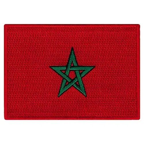 Cypress Collectibles - Morocco Flag Patch - Premium Embroidered Appliqué - African Country Iron On Patches - Dimensions: 3.5