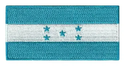 Cypress Collectibles - Honduras 2022 Flag Patch - Premium Embroidered Appliqué - Central American Country Iron On Patches - Dimensions: 3.5