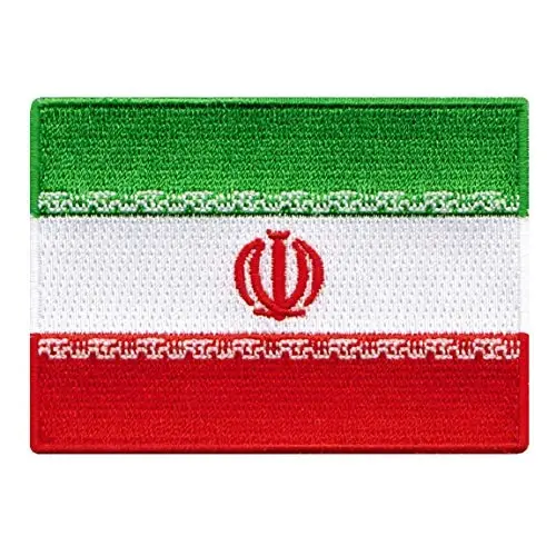 Cypress Collectibles - Iran Flag Patch - Premium Embroidered Appliqué - Middle Eastern Country Iron On Patches - Dimensions: 3.5