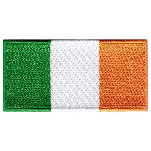 Cypress Collectibles - Ireland Flag Patch - Embroidered Appliqué - European Country Iron On Patches - Dimensions: 3.5