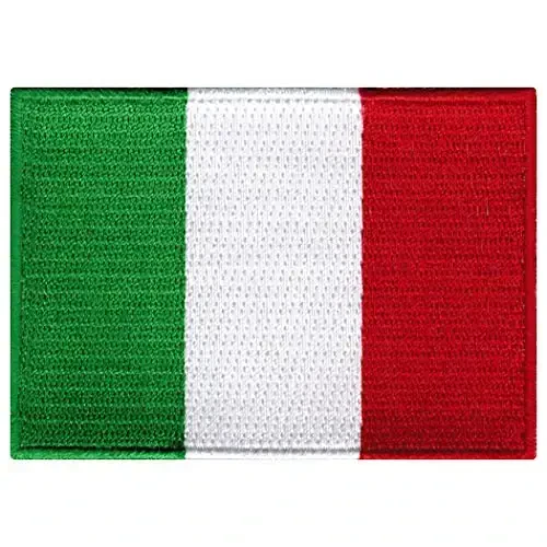 Cypress Collectibles - Italy Flag Patch - Embroidered Appliqué - European Country Iron On Patches - Dimensions: 3.5