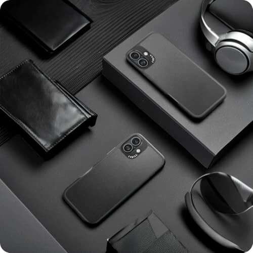 CYRILL iPhone 16 Leather Case, Vegan Leather Phone Case, MagSafe Compatible - 3