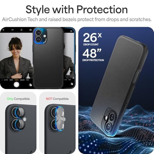 CYRILL iPhone 16 Teri Qopqoni, Vegan Teri Telefon Qopqoni, MagSafe Bilan Mos Muvofiq - 7