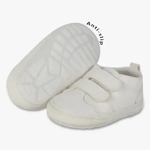 CYXUYJH Baby Infant Dress Shoes Boys Girls First Walking Non-Slip PU Leather Sneakers Toddler Crib Shoes Newborn Loafers Flats - 2
