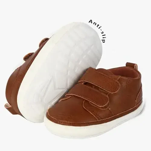 CYXUYJH Baby Shoes Boys Girls First Walking Shoes Infant Non-Slip PU Leather Sneakers Toddler Crib Shoes Newborn Loafers Flats - 3