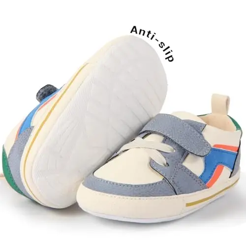 CYXUYJH Baby Infant Dress Shoes Boys Girls First Walking Non-Slip PU Leather Sneakers Toddler Crib Shoes Newborn Loafers Flats - 3