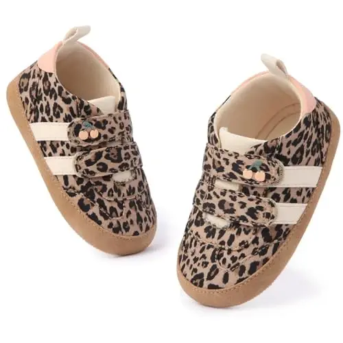 CYXUYJH Baby Infant Dress Shoes Boys Girls First Walking Non-Slip PU Leather Sneakers Toddler Crib Shoes Newborn Loafers Flats 