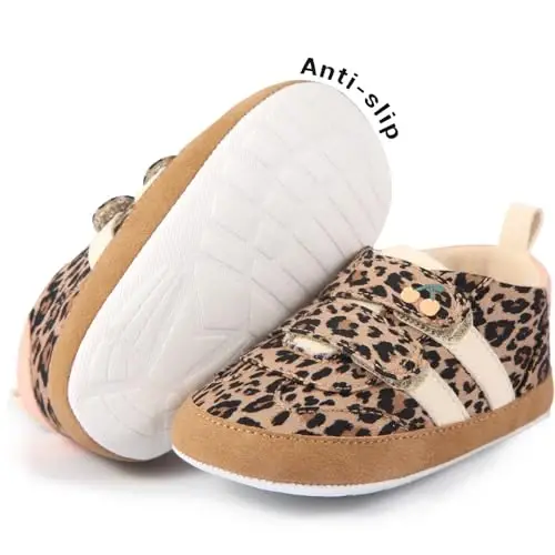 CYXUYJH Baby Infant Dress Shoes Boys Girls First Walking Non-Slip PU Leather Sneakers Toddler Crib Shoes Newborn Loafers Flats - 3