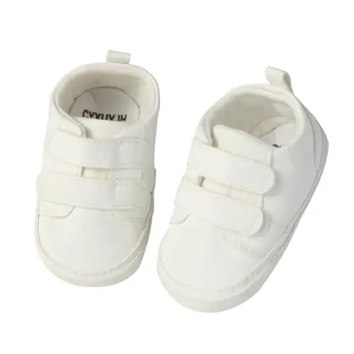CYXUYJH Baby Infant Dress Shoes Boys Girls First Walking Non-Slip PU Leather Sneakers Toddler Crib Shoes Newborn Loafers Flats 