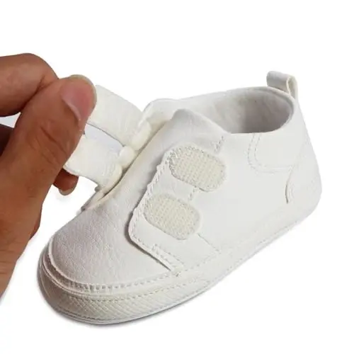 CYXUYJH Baby Infant Dress Shoes Boys Girls First Walking Non-Slip PU Leather Sneakers Toddler Crib Shoes Newborn Loafers Flats - 3