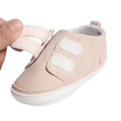 CYXUYJH Chaqaloqlar uchun ko'ylak poyafzallari O'g'il bolalar Qizlar Birinchi qadam Qo'ymaydigan PU charm Krossovkalar Toddler Crib poyafzallari Yangi tug'ilgan chaqaloqlar Loafer Flats - 3