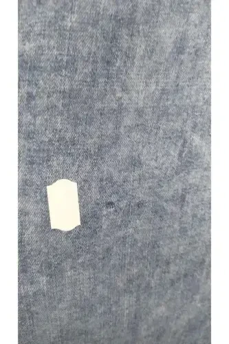 D-58123 Туника джинсовая с пуговицами и отделкой камнями большого размера - тёмно-синий - BÜYÜKBEDENIZ (1)