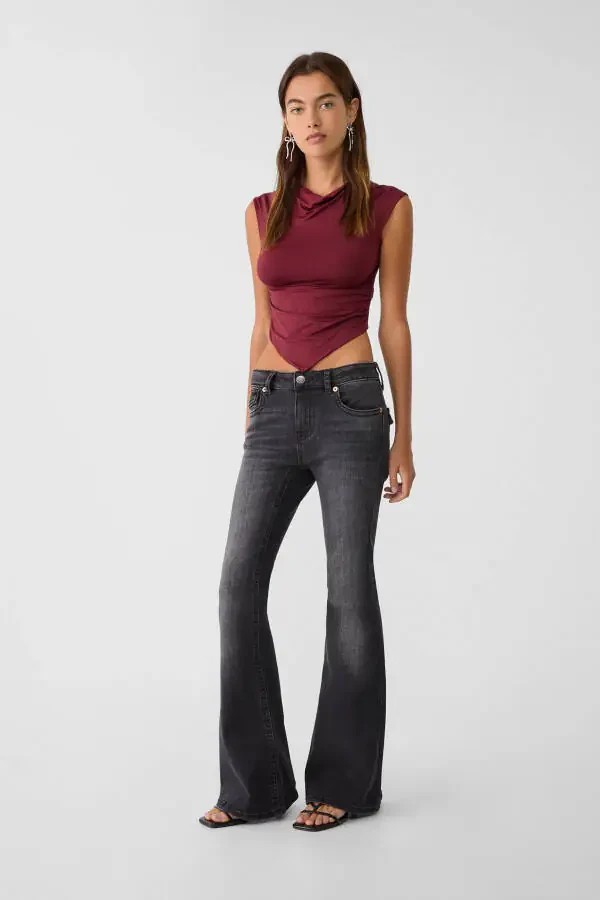 D04 low-rise Spanish leg jeans - 1