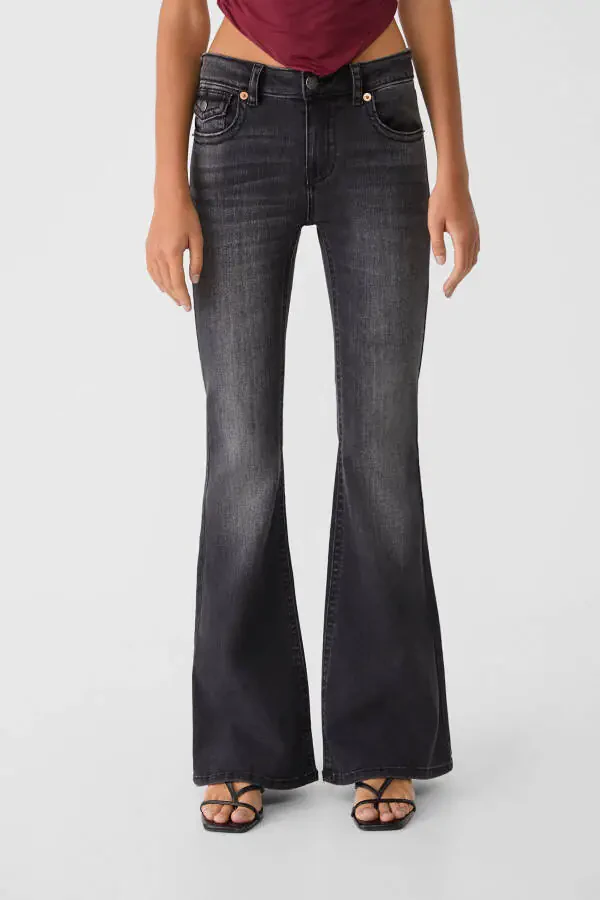 D04 low-rise Spanish leg jeans - 2