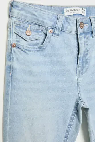 D04 low waist flared jeans-Bleach denim01 - 7