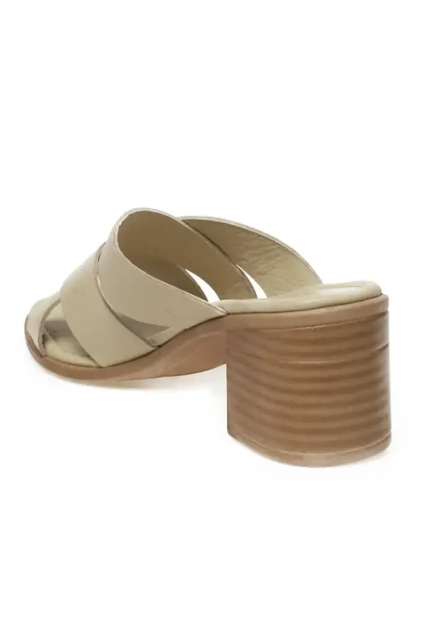 D23yt2115-z Heeled Casual Everyday Beige Women's Slippers - 4