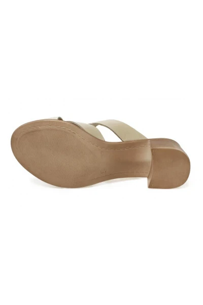 D23yt2115-z Heeled Casual Everyday Beige Women's Slippers - 5