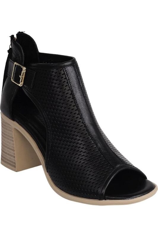 D24Ys-1195 Women's Leather Sandals - 1