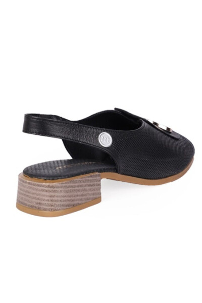 D24YS-1445-B Mammamia Genuine Leather Orthopedic Base Buckle Casual Chic Sandal Shoe - 3