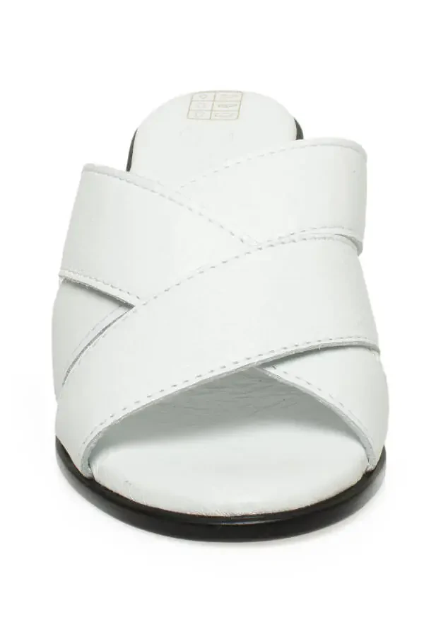 D24Yt-2365Z White Women's Heeled Sandals - 3