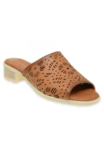 D24Yt-2390Z Daily Tan Women's Slippers-TAN PEN - 1
