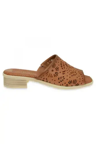 D24Yt-2390Z Daily Tan Women's Slippers-TAN PEN - 2