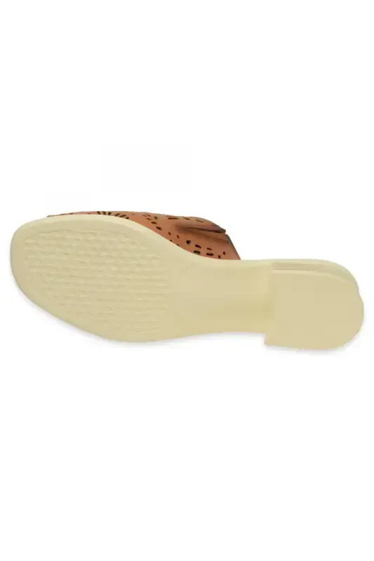 D24Yt-2390Z Daily Tan Women's Slippers-TAN PEN - 5