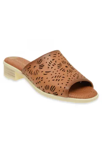D24Yt-2390Z Daily Tan Women's Slippers-TAN PEN 