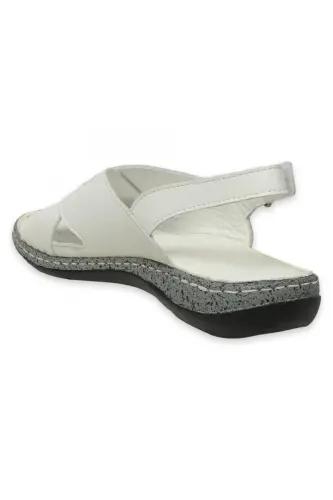 D25Ys-2525Z Дневные белые женские сандалии - БЕЛЫЙ PEN - 10