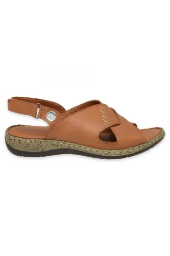 D25Ys-2525Z Günlük Taba Kadın Sandalet - TABA PEN - Mammamia (1)