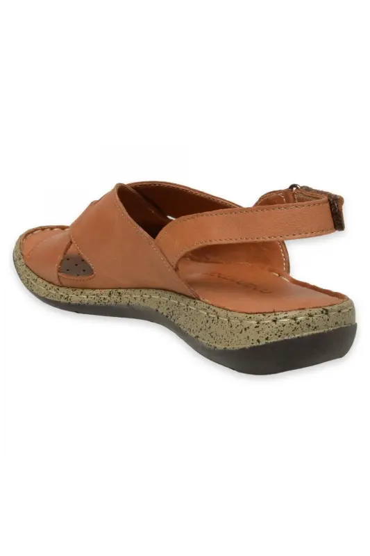 D25Ys-2525Z Günlük Taba Kadın Sandalet - TABA PEN - 4