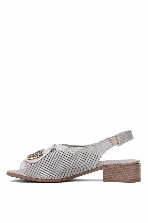 D25YS-2720 Женские босоножки на каблуке из натуральной кожи норки - 3