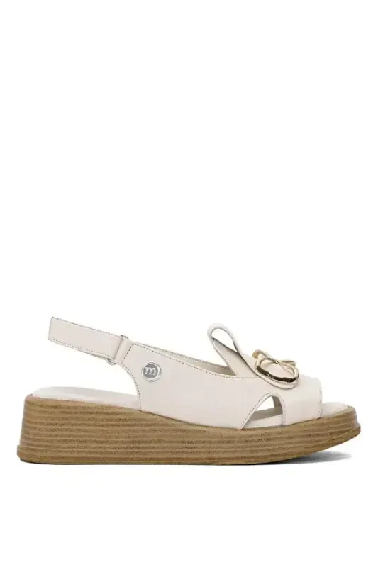 D25ys-2780 Ayollar Teri Sandali-bej - 1