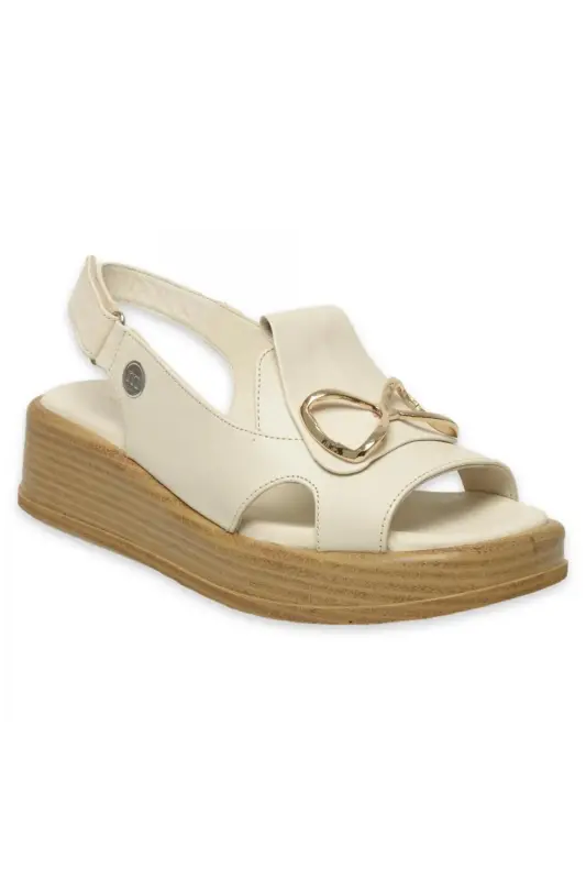 D25Ys-2780Z Women's Daily Cream Sandal - MAMMAMIA