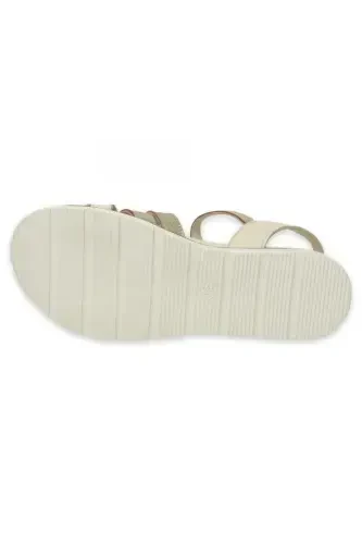 D25Ys-2910 Daily Cream Women's Sandal - BONE PEN/GOLD - 5