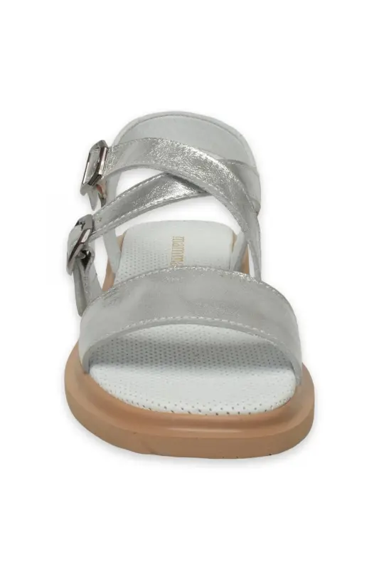 D25Ys-5010Z Günlük Gümüş Kadın Sandalet - LAME - 3