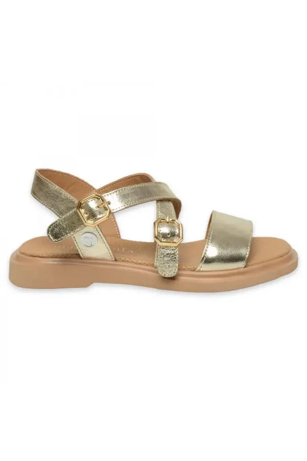 D25Ys-5010Z Women's Daily Gold Sandal - 2