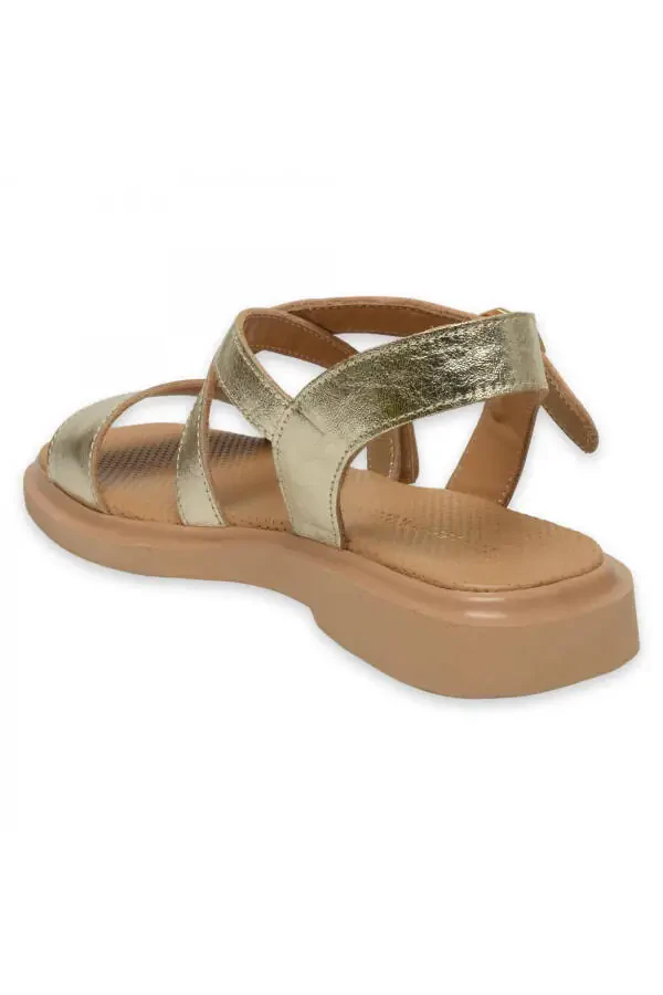 D25Ys-5010Z Women's Daily Gold Sandal - 4