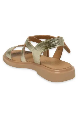 D25Ys-5010Z Women's Daily Gold Sandal - 5