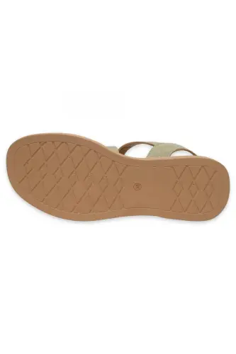 D25Ys-5010Z Women's Daily Gold Sandal - 6