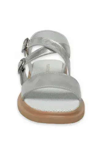 D25Ys-5010Z Women's Silver Daily Sandals-LAME - 3