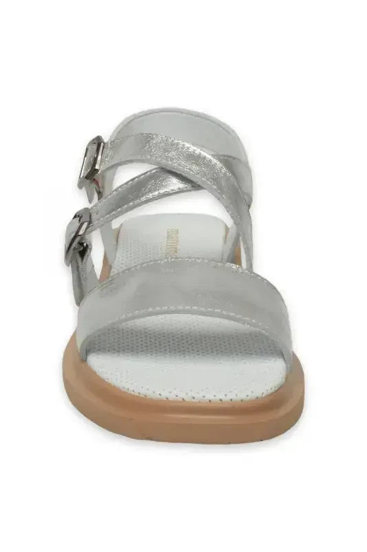 D25Ys-5010Z Women's Silver Daily Sandals-LAME - 3