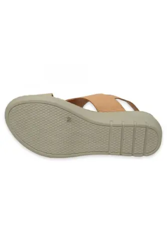 D25Ys-5145 Daily Beige Women's Sandals - 6