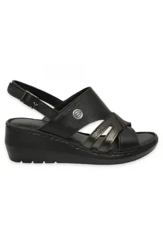 D25ys-5145 Daily Black Women's Sandal-BLACK PEN/STEEL AYS - 2
