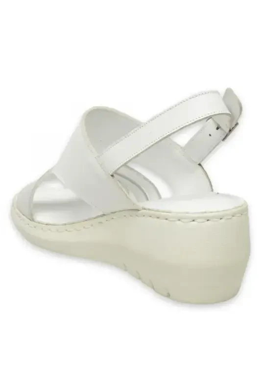 D25Ys-5145 Daily White Women's Sandal-WHITE PEN/WHITE GLITTER - 4
